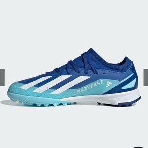 adidas Kids Crazyfast Turf Sneakers in Blue and Light Blue